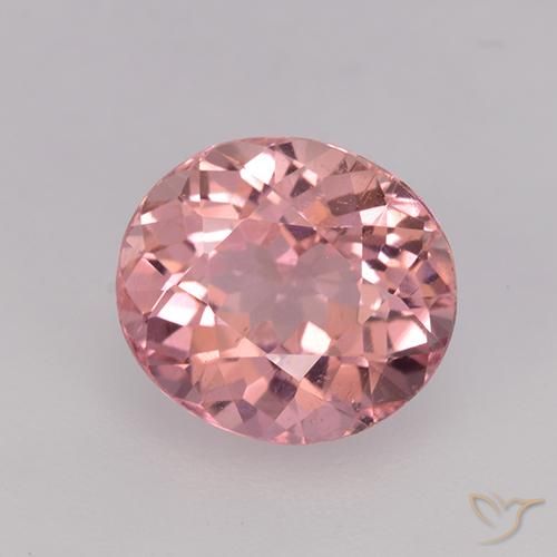 1.80ct طبيعي وردى العلكة تورمالين, بيضوي, VVS-VS