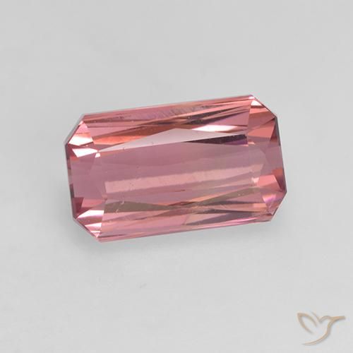 1.84ct طبيعي وردى برتقالى غامق تورمالين, قص الزمرد, VVS-VS