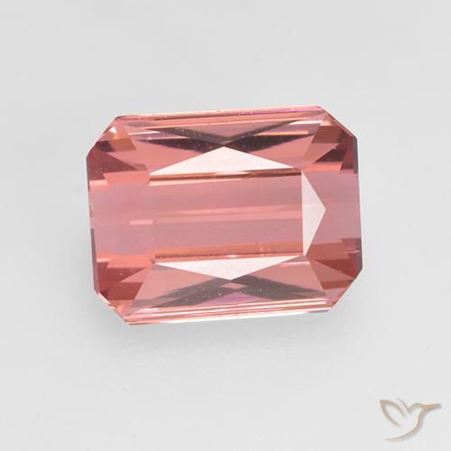1.38ct طبيعي اوردي امحمر تورمالين, قص الزمرد, VVS-VS