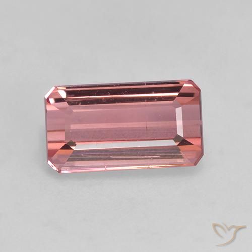 1.59ct طبيعي وردى برتقالى تورمالين, قص الزمرد, VVS-VS