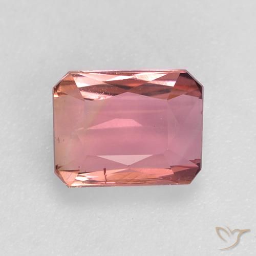 1.04ct طبيعي وردى كثيف تورمالين, قص الزمرد, قليلا جدا