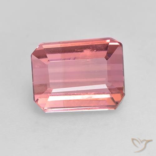 1.88ct طبيعي وردى العلكة تورمالين, قص الزمرد, VVS-VS