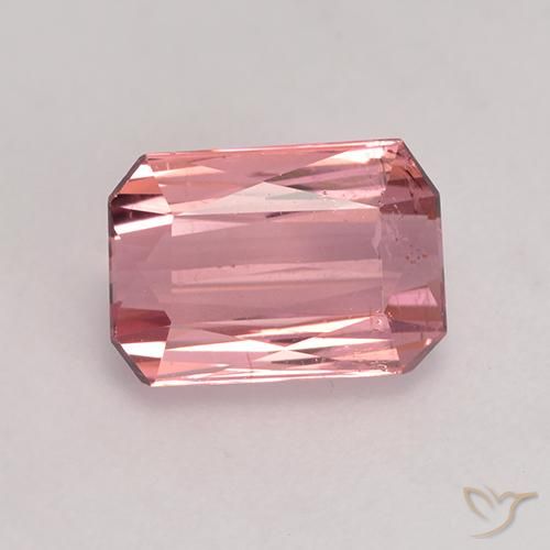 1.76ct طبيعي وردى متوسط تورمالين, قص الزمرد, قليلا جدا