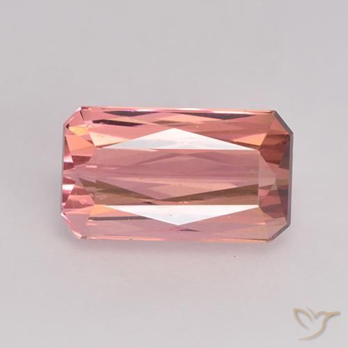 1.73ct طبيعي وردى متوسط تورمالين, قص الزمرد, VVS-VS
