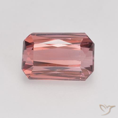 1.83ct طبيعي وردى متوسط تورمالين, قص الزمرد, قليلا جدا