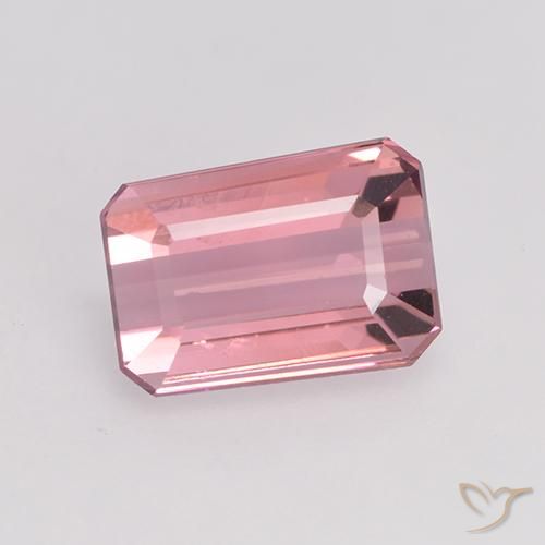1.41ct طبيعي وردى برتقالى تورمالين, قص الزمرد, VVS-VS