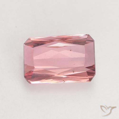 1.54ct طبيعي وردى برتقالى تورمالين, قص الزمرد, قليلا جدا