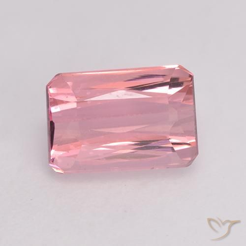 1.27ct طبيعي وردى العلكة فاتح تورمالين, قص الزمرد, VVS-VS