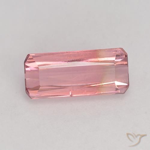 1.83ct طبيعي وردى فاتح-متوسط تورمالين, قص الزمرد, VS-SI