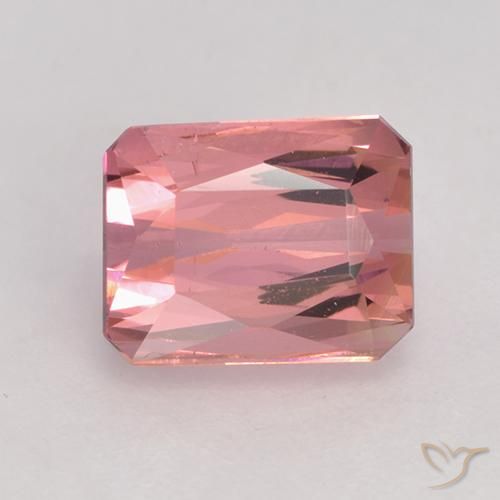 1.61ct طبيعي وردى برتقالى تورمالين, قص الزمرد, VVS-VS