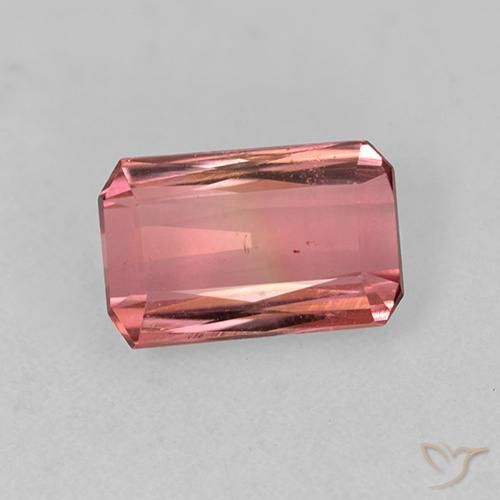 1.66ct طبيعي وردى خشب الورد تورمالين, قص الزمرد, VVS-VS