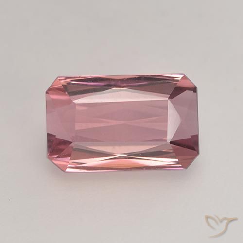 2.42ct طبيعي وردى العلكة فاتح تورمالين, قص الزمرد, VVS-VS