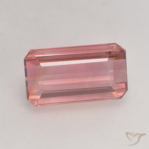 2.83ct طبيعي وردى برتقالى تورمالين, قص الزمرد, VVS-VS