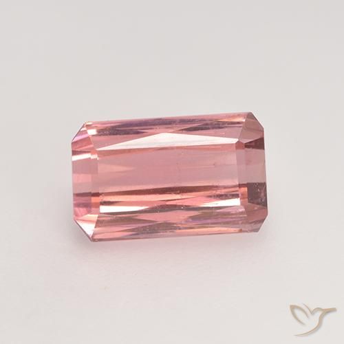 2.38ct طبيعي وردى العلكة تورمالين, قص الزمرد, VS-SI