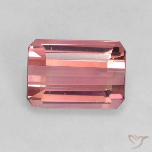 2.49ct طبيعي وردى برتقالى غامق تورمالين, قص الزمرد, VVS-VS