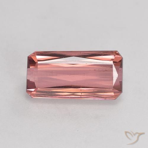 3.47ct طبيعي وردى برتقالى تورمالين, قص الزمرد, SI