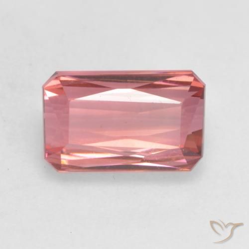 2.19ct طبيعي وردى متوسط تورمالين, قص الزمرد, VVS-VS