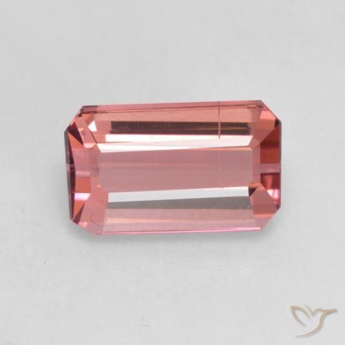 2.00ct طبيعي وردى خشب الورد تورمالين, قص الزمرد, SI