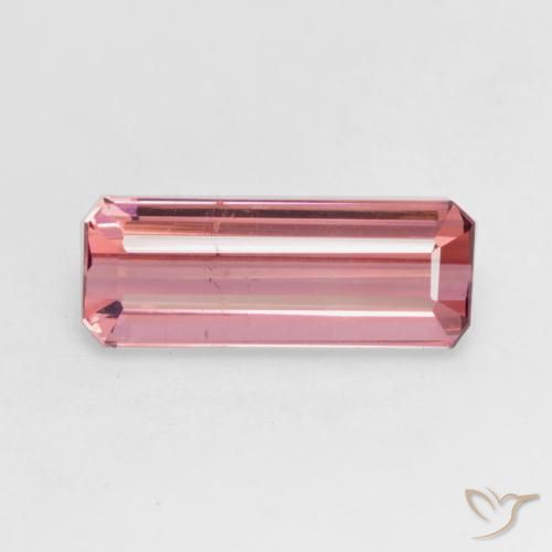 2.19ct طبيعي وردى برتقالى تورمالين, قص الزمرد, VS-SI
