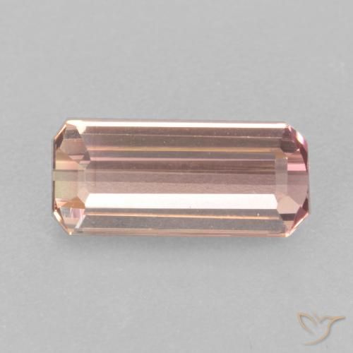 1.65ct طبيعي وردي فاتح تورمالين, قص الزمرد, VVS-VS
