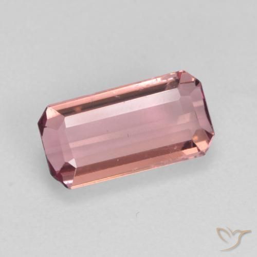 1.16ct طبيعي وردى برتقالى تورمالين, قص الزمرد, قليلا جدا