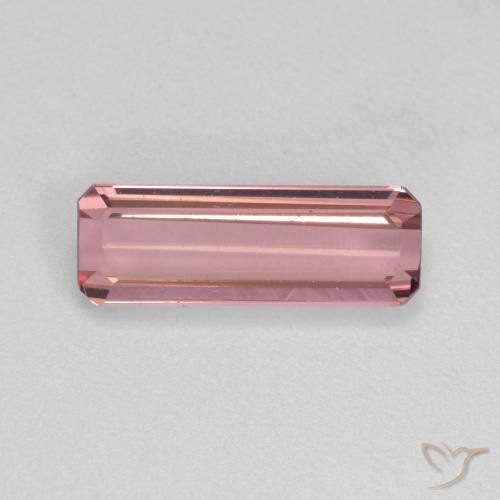 1.46ct طبيعي وردى برتقالى تورمالين, قص الزمرد, قليلا جدا