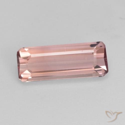 1.15ct طبيعي وردى متوسط تورمالين, قص الزمرد, قليلا جدا