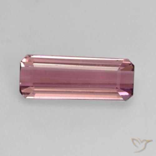 1.47ct طبيعي أرجوانى ملكى تورمالين, قص الزمرد, قليلا جدا