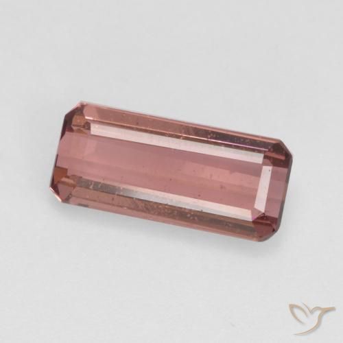 1.19ct طبيعي وردى متوسط تورمالين, قص الزمرد, SI