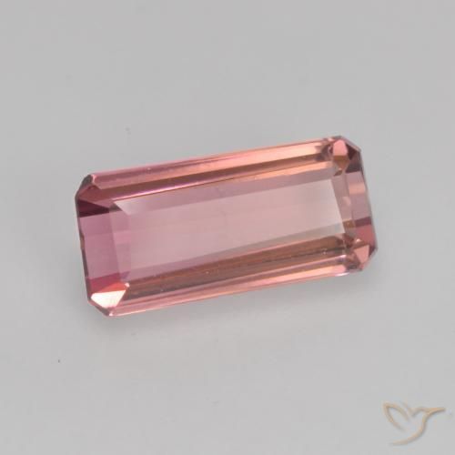 1.16ct طبيعي وردى متوسط تورمالين, قص الزمرد, VVS-VS