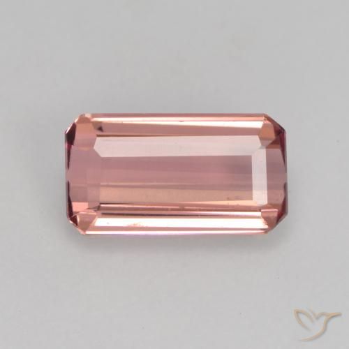 1.15ct طبيعي وردى برتقالى تورمالين, قص الزمرد, VVS-VS