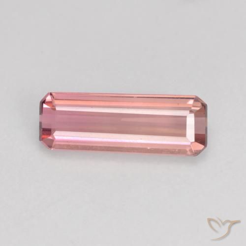 0.90ct طبيعي أحمر حلوى التفاح فاتح تورمالين, ثمانى / قصة زمرد, قليلا جدا, Photo A