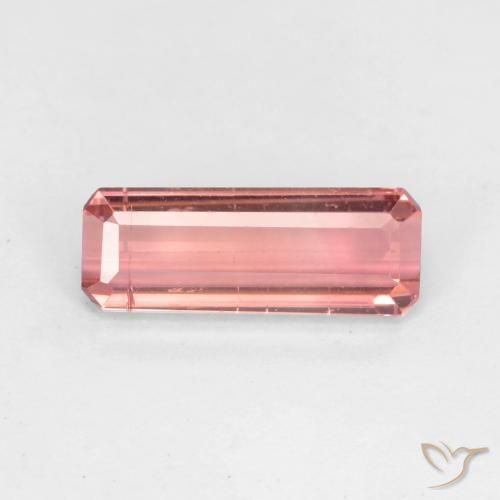 1.64ct طبيعي وردى كثيف تورمالين, قص الزمرد, VS-SI