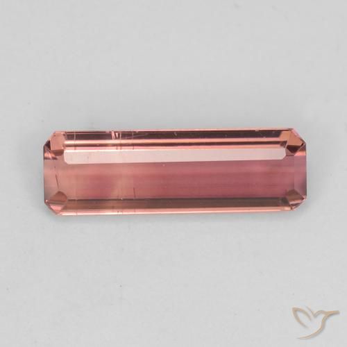1.40ct طبيعي وردى برتقالى تورمالين, قص الزمرد, VS-SI