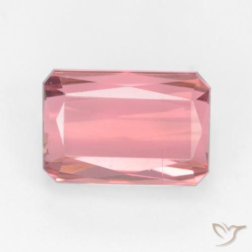 3.08ct طبيعي وردي فاتح تورمالين, قص الزمرد, VS-SI