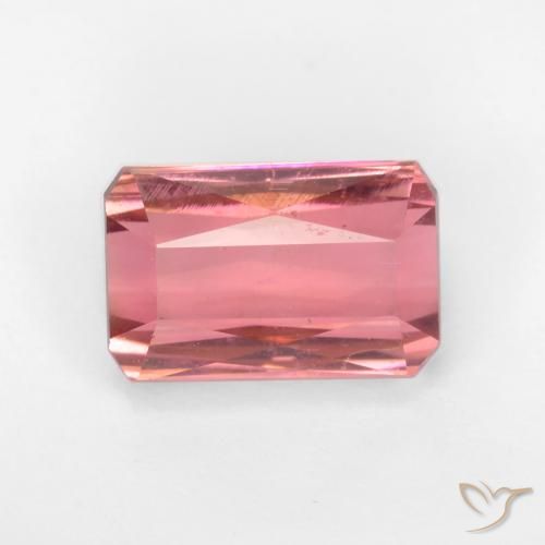2.34ct طبيعي وردى العلكة تورمالين, قص الزمرد, VS-SI
