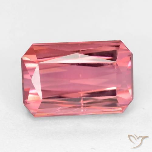 2.70ct طبيعي وردي فاتح تورمالين, قص الزمرد, VS-SI