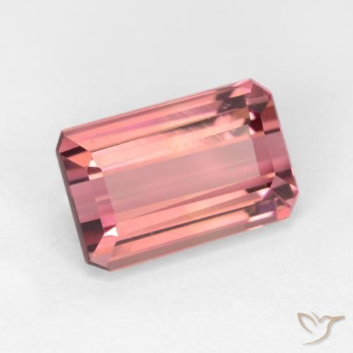 2.66ct طبيعي وردى العلكة تورمالين, قص الزمرد, VVS-VS