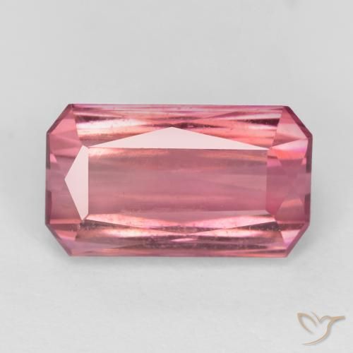 2.45ct طبيعي وردى العلكة تورمالين, قص الزمرد, SI