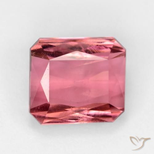 2.67ct طبيعي وردي فاتح تورمالين, قص الزمرد, SI