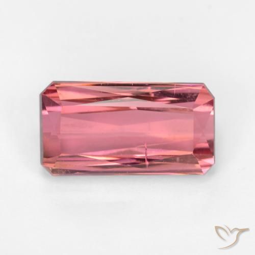 3.63ct طبيعي وردي فاتح تورمالين, قص الزمرد, SI