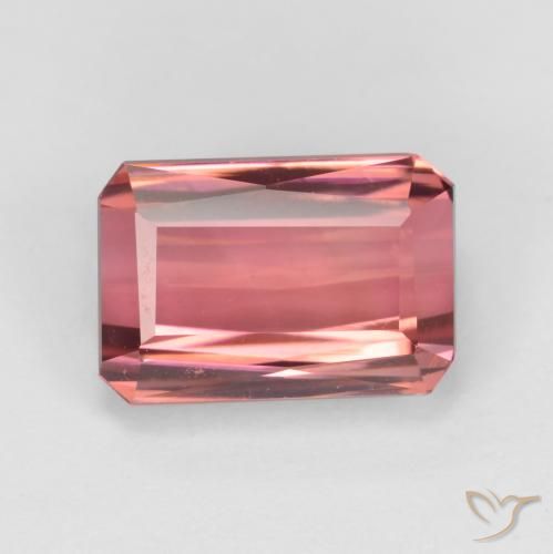 2.87ct طبيعي وردى غامق تورمالين, قص الزمرد, VVS-VS