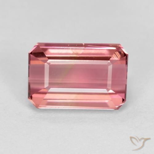1.68ct طبيعي وردى متوسط تورمالين, قص الزمرد, VVS-VS