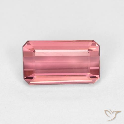 1.41ct طبيعي وردى كثيف تورمالين, قص الزمرد, VVS-VS