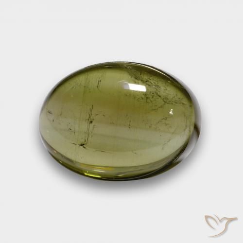7.31ct طبيعي الأخضر الغامق تورمالين, بيضوي, شفاف