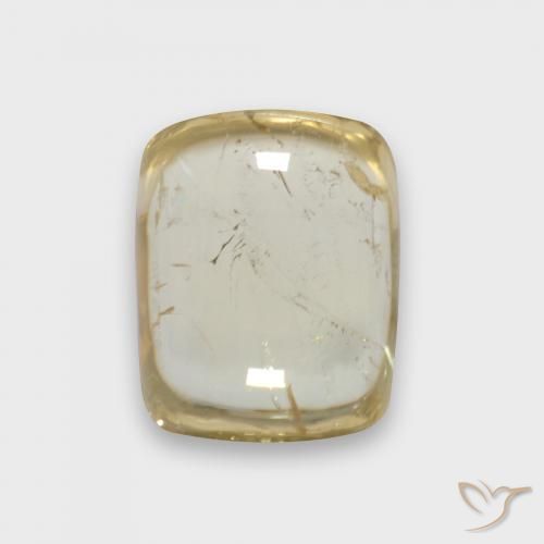 2.52ct طبيعي أصفر باهت تورمالين, وسادة, شفاف