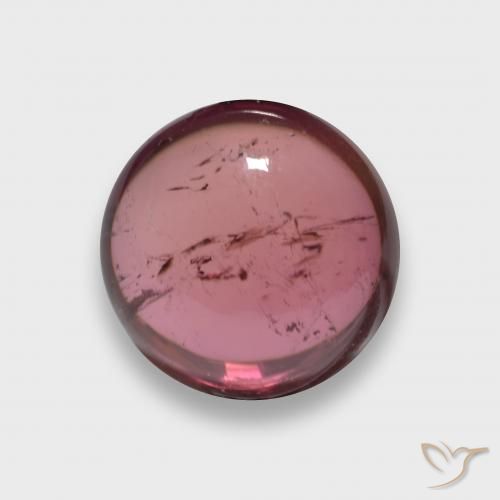 2.24ct طبيعي أحمر غامق تورمالين, دائري, شفاف
