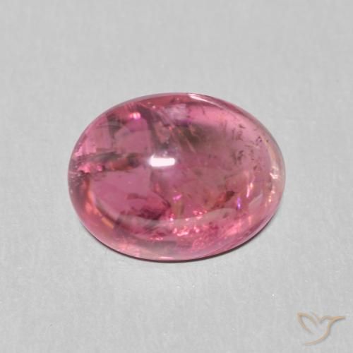 1.58ct طبيعي التوت عليق أحمر تورمالين, بيضوي, شفاف