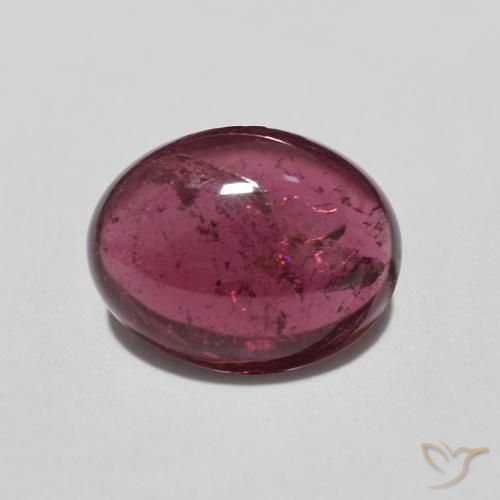 2.77ct طبيعي التوت عليق أحمر تورمالين, بيضوي, شفاف