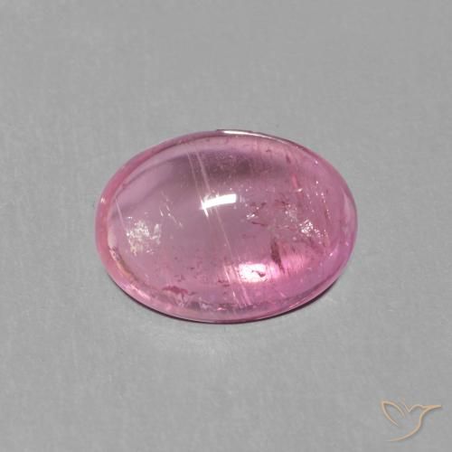1.51ct طبيعي وردى متوسط تورمالين, بيضوي, شفاف
